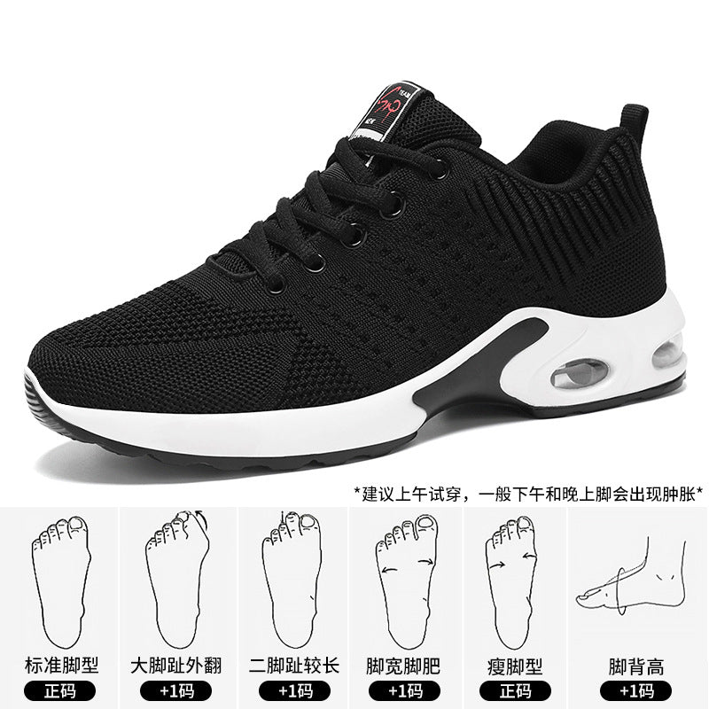 Shoes Men's Sports Shoes Soft Sole Air Cushion Running Shoes Cross-Border Large Size Versatile Men's Shoes Breathable Non-Stinky Casual Shoes