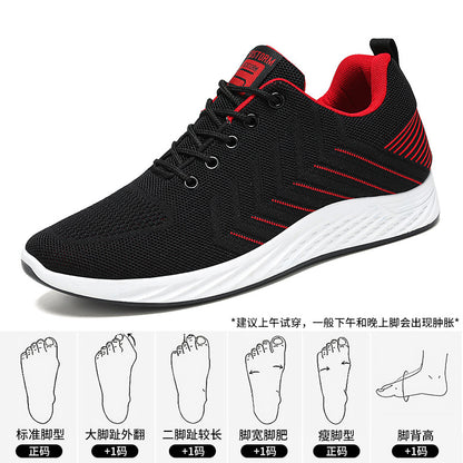 Shoes Men's Sports Shoes Breathable Non-Stinky Mesh Shoes Soft Sole Comfortable Running Shoes Large Size Fashion Men's Shoes Single Shoes
