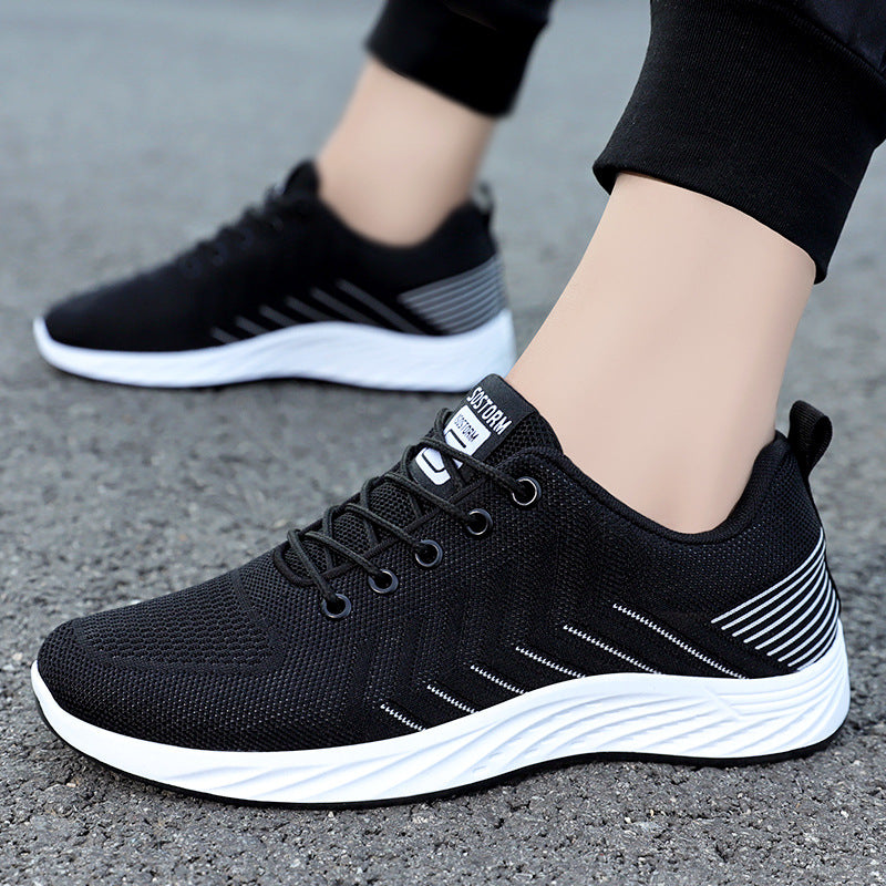 Shoes Men's Sports Shoes Breathable Non-Stinky Mesh Shoes Soft Sole Comfortable Running Shoes Large Size Fashion Men's Shoes Single Shoes