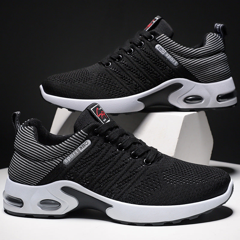 Shoes Men's Sports Shoes Soft Sole Air Cushion Running Shoes Cross-Border Large Size Versatile Men's Shoes Breathable Non-Stinky Casual Shoes