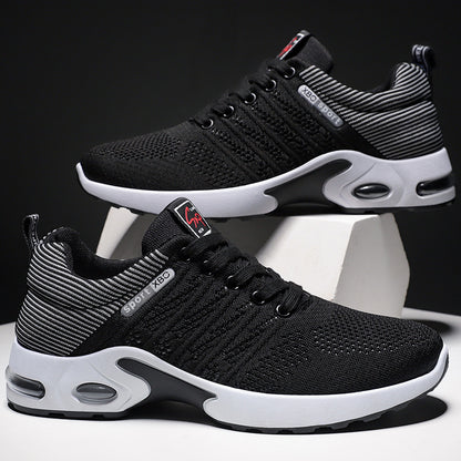 Shoes Men's Sports Shoes Soft Sole Air Cushion Running Shoes Cross-Border Large Size Versatile Men's Shoes Breathable Non-Stinky Casual Shoes