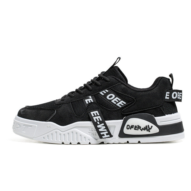 Men's Shoes Winter 2024 New Breathable Versatile Casual Sneakers Men's Niche Thick-Soled Non-Slip Student Sports Shoes