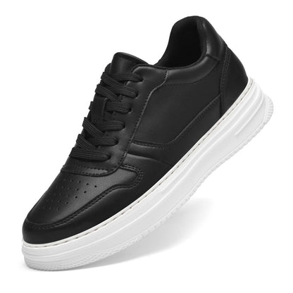 Breathable invisible inner height 8CM men's shoes spring soft-soled board shoes men's casual youth lightweight breathable height 6CM