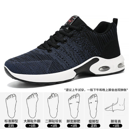 Shoes Men's Sports Shoes Soft Sole Air Cushion Running Shoes Cross-Border Large Size Versatile Men's Shoes Breathable Non-Stinky Casual Shoes