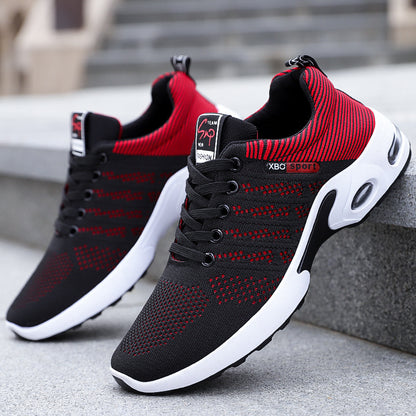 Shoes Men's Sports Shoes Soft Sole Air Cushion Running Shoes Cross-Border Large Size Versatile Men's Shoes Breathable Non-Stinky Casual Shoes