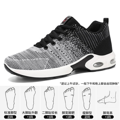 Shoes Men's Sports Shoes Soft Sole Air Cushion Running Shoes Cross-Border Large Size Versatile Men's Shoes Breathable Non-Stinky Casual Shoes
