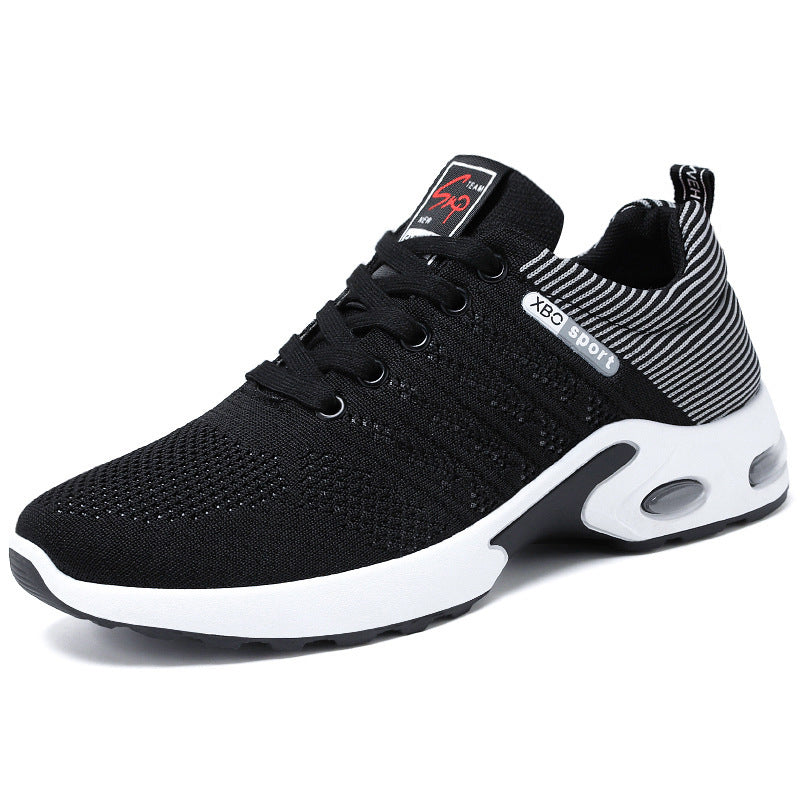 Shoes Men's Sports Shoes Soft Sole Air Cushion Running Shoes Cross-Border Large Size Versatile Men's Shoes Breathable Non-Stinky Casual Shoes