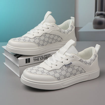Flat Single-layer Shoes Sneakers Men's Low-top Casual Shoes Men's Fashionable Lightweight Men's Sports Casual Work Shoes Fashionable